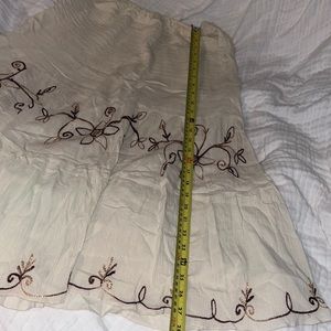 A line strapless summer dress